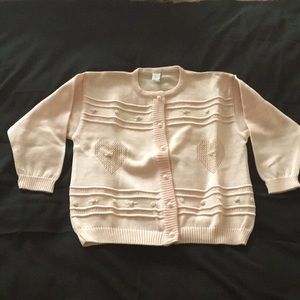 Toddler Pink and Pearl Adorable Sweater